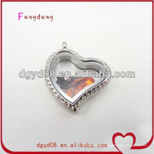 Charm Heart Locket Pendant Necklace